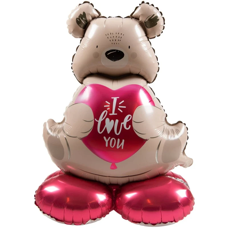 Bär Helium Ballon Leer Ich liebe dich 66cm