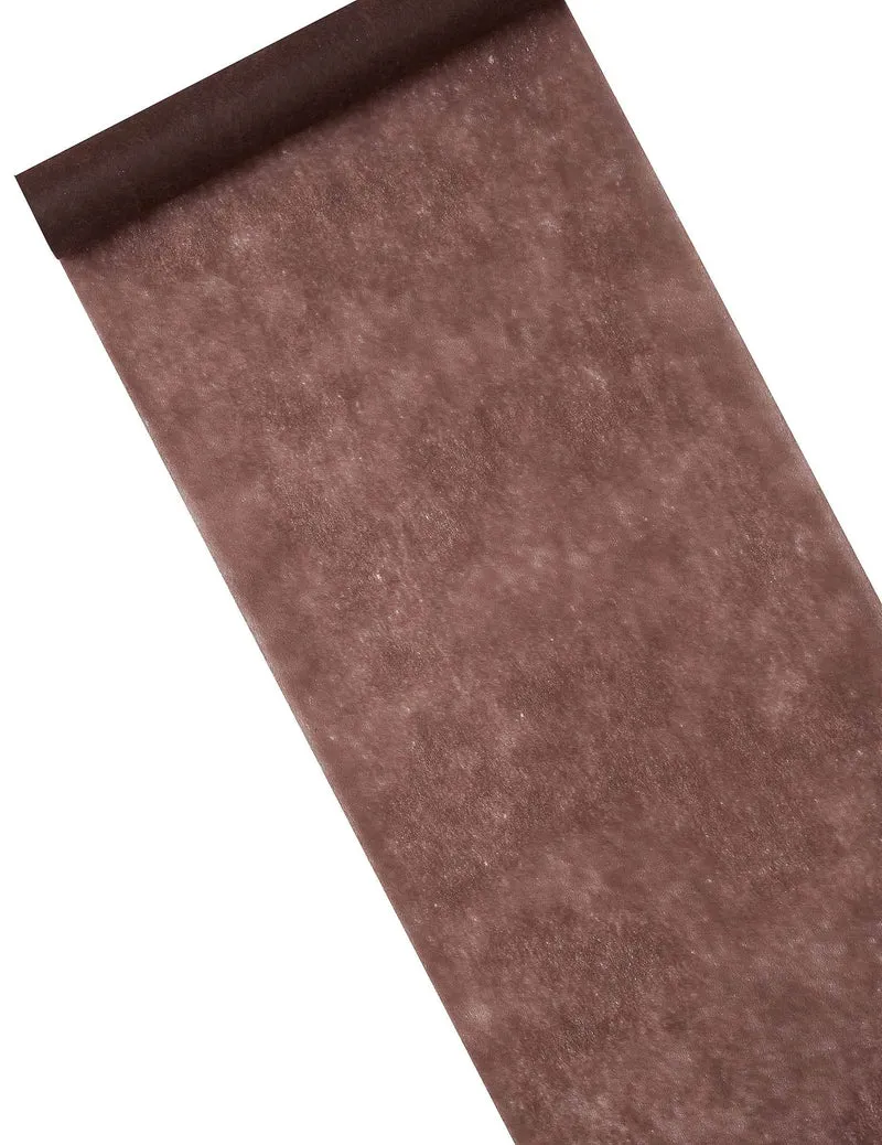 Tischläufer Vliesstoff Braun 29 cm x 10 m, Festliche Dekoration
