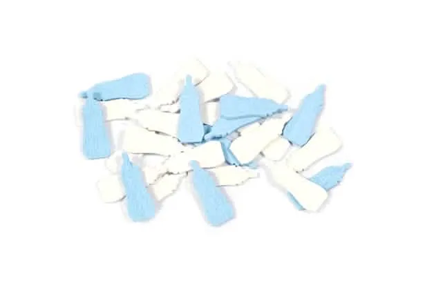 10 g Babyflaschen Tischkonfetti Hellblau für Baby Shower
