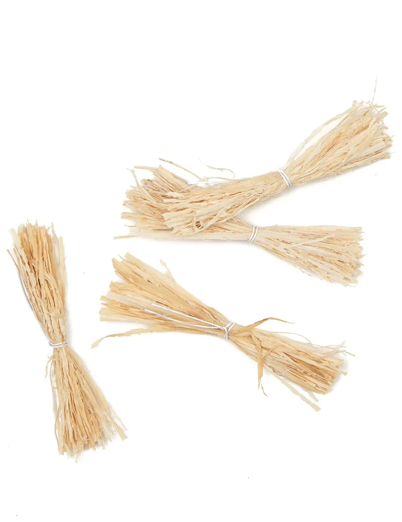 12 Strohbündel 8 cm für rustikale Dekoration