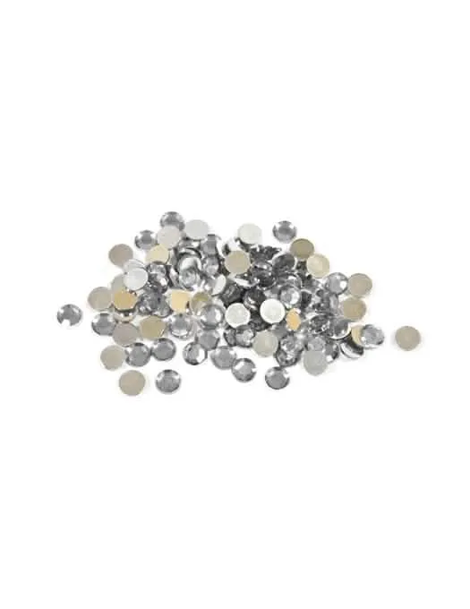 100 kleine runde silberne Tischkonfetti 0,6 cm, 10g Beutel