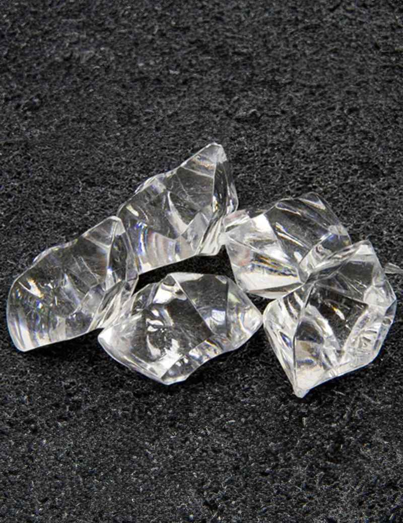 Transparente Kristall-Effekt-Steine 50g für den Tisch