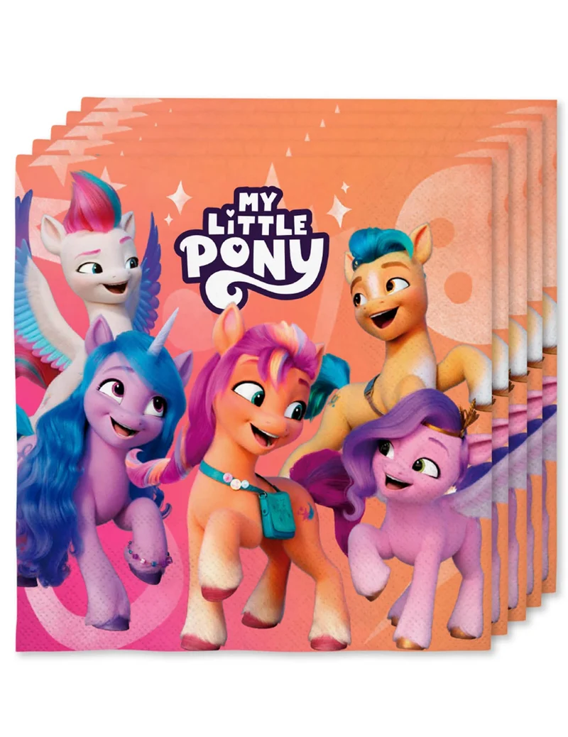 16 Papierservietten My Little Pony™ 33 x 33 cm