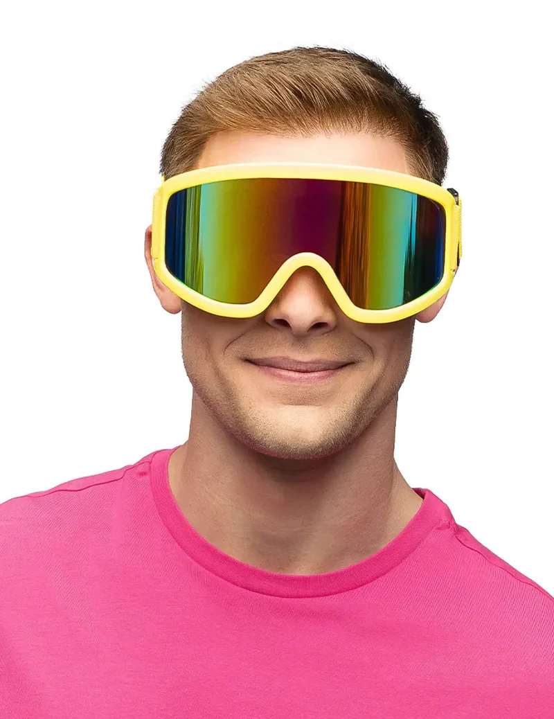 Winter Brille Ski Erwachsene gelb