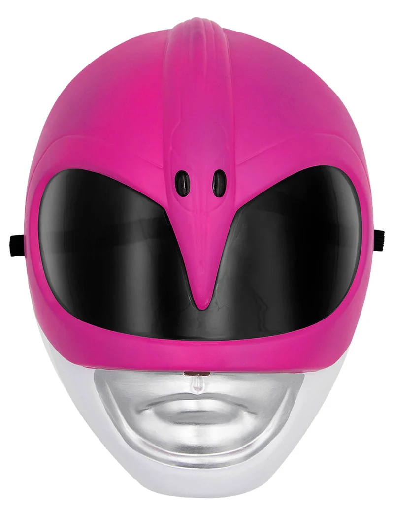 Maske Power Ranger™ kinder rosa