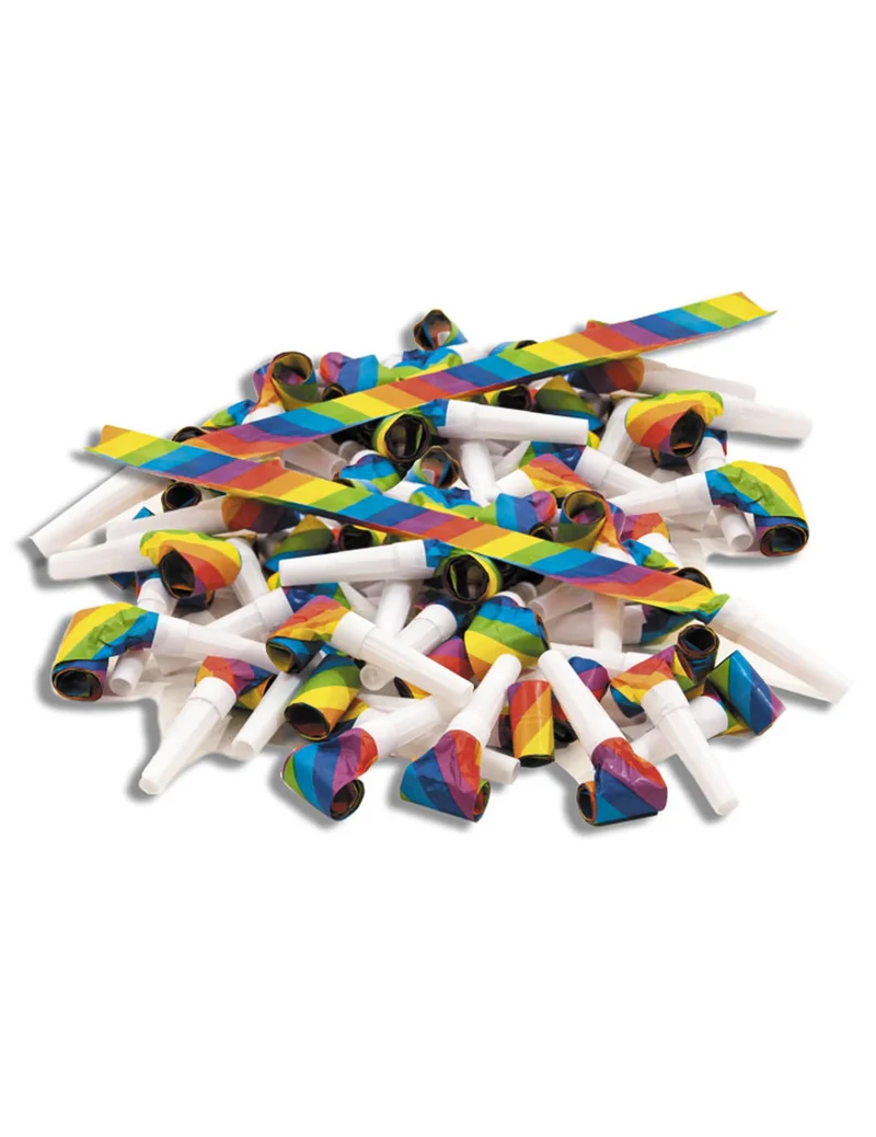 100 Partytröten verschiedene Farben