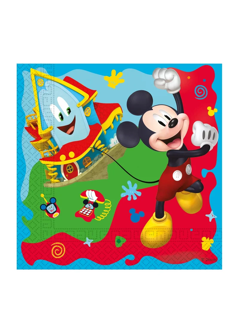 20 Micky Maus™ Papierservietten 33 x 33 cm
