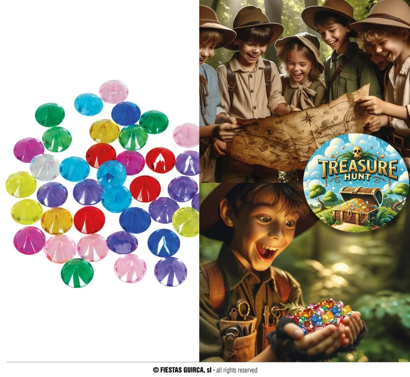 Bunte Geschenke Edelsteine 1,5 cm 50 Stk