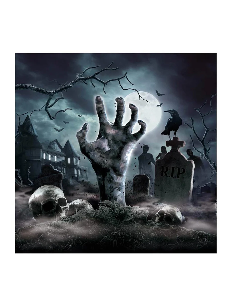 20 Friedhof Servietten 16 x 16 cm