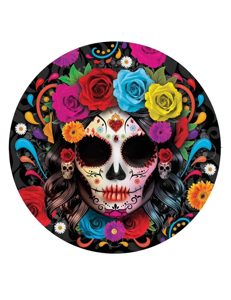 6 Catrina Teller Dia de los muertos 23 cm