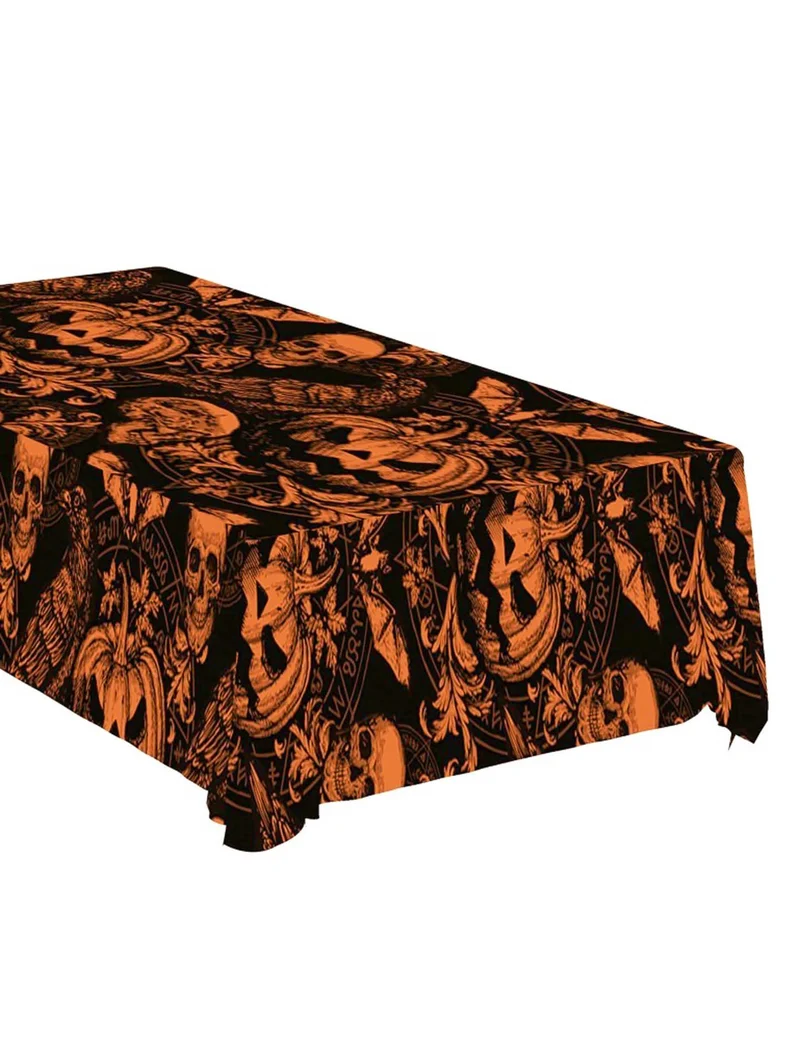 Gothic Kürbis Tischdecke 137 x 274 cm