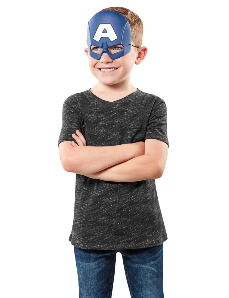 Captain America™ Halbmaske für Kinder
