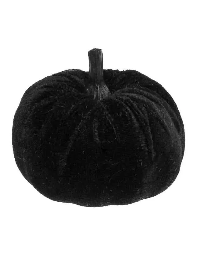Samt Kürbis schwarz 7cm