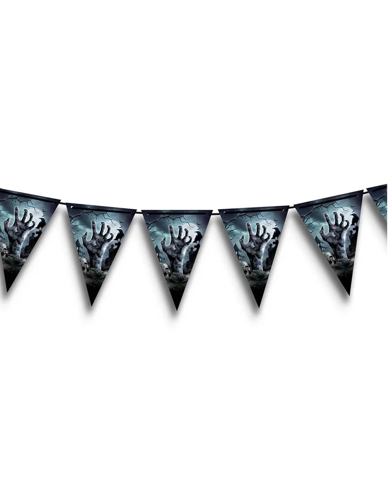 Zombie Girlande schaurige Dekoration 300 cm