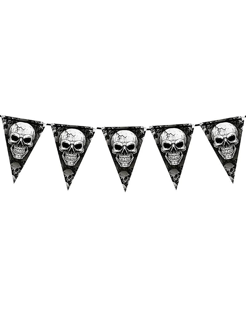 Girlande Totenkopf Piraten 3m