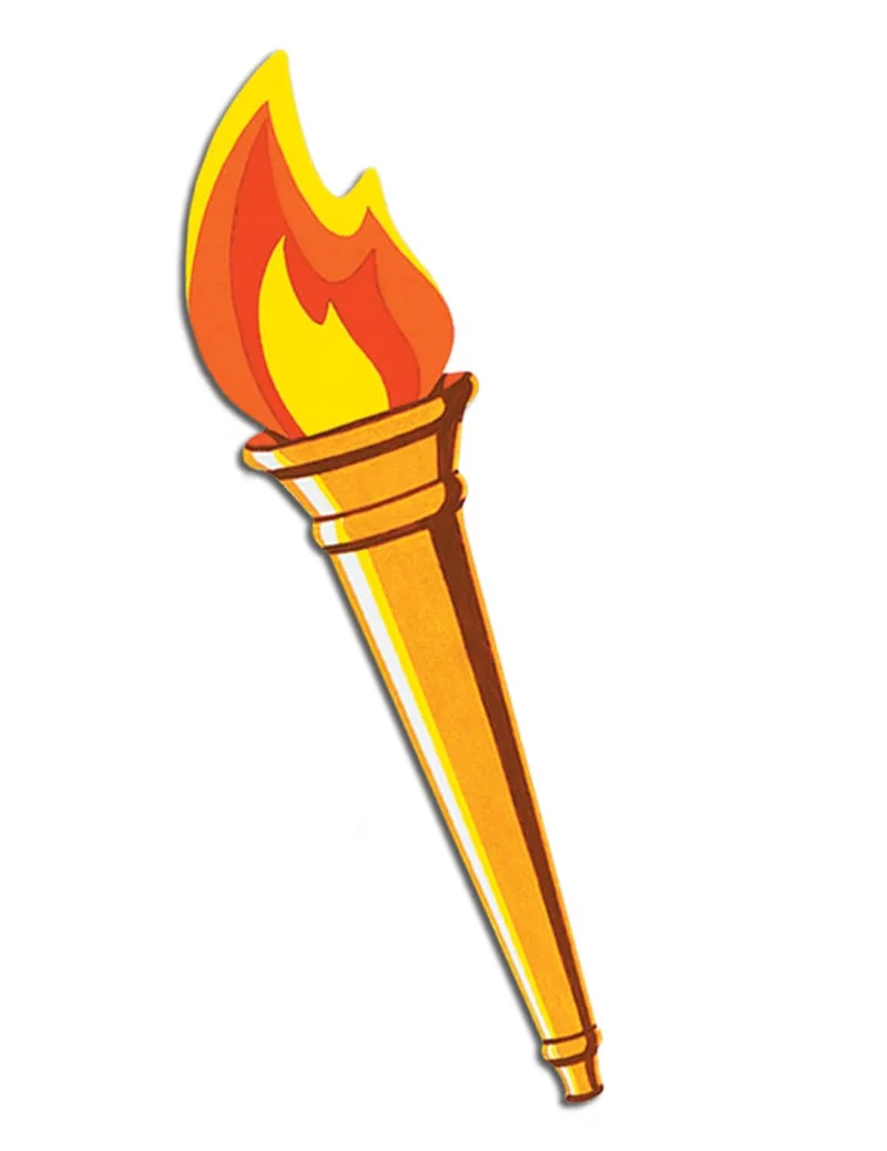 Olympische Fackel Cutout 61 cm