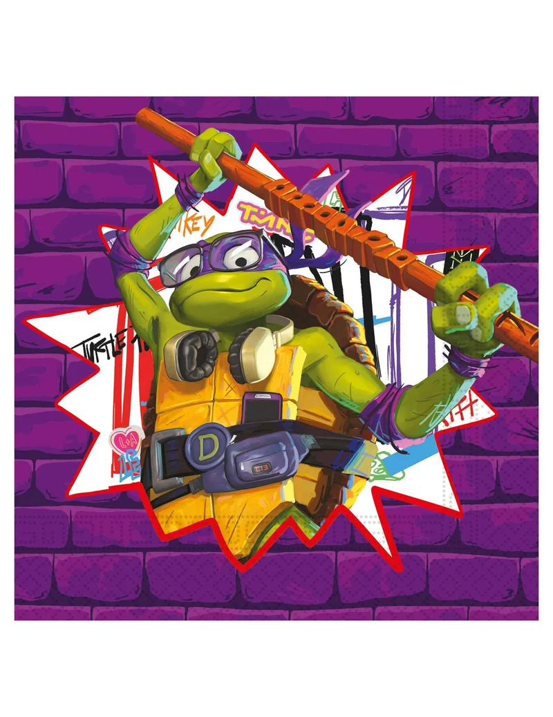 20 Teenage Mutant Ninja Turtles Next Generation™ Papierservietten 33 x 33 cm