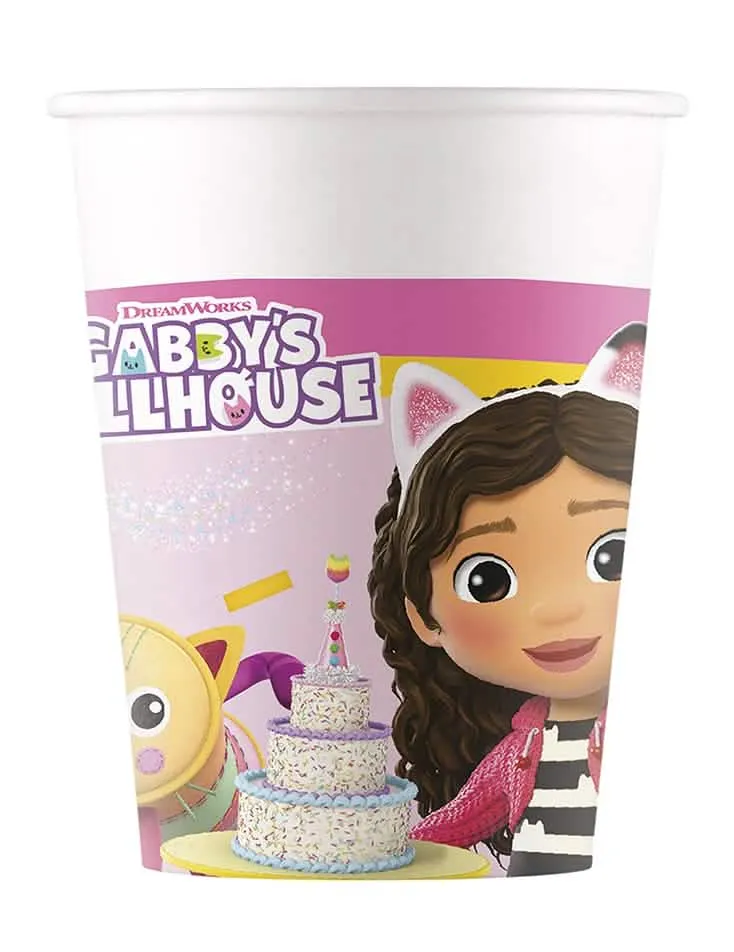 8 Gabby's Dollhouse Becher 200 ml