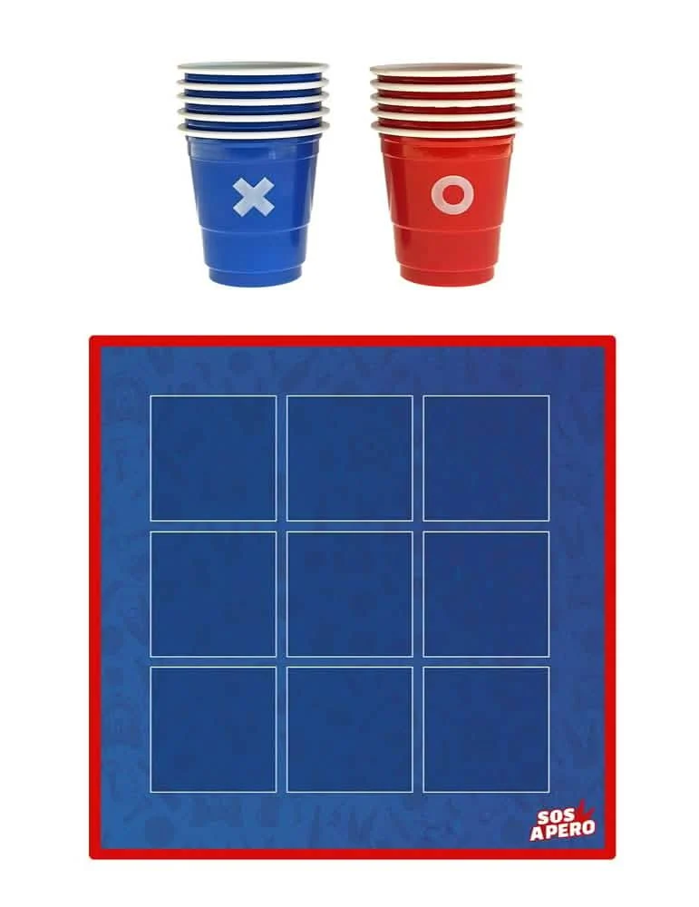 Aperitif-Tic-Tac-Toe-Spiel