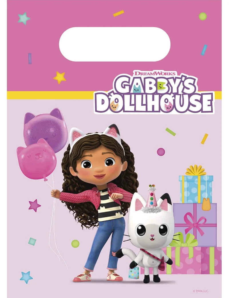 4 Gabby's Dollhouse™ Geschenktüten