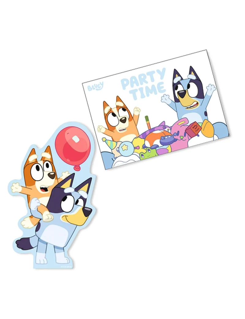8 Umschläge und Einladungen Bluey™