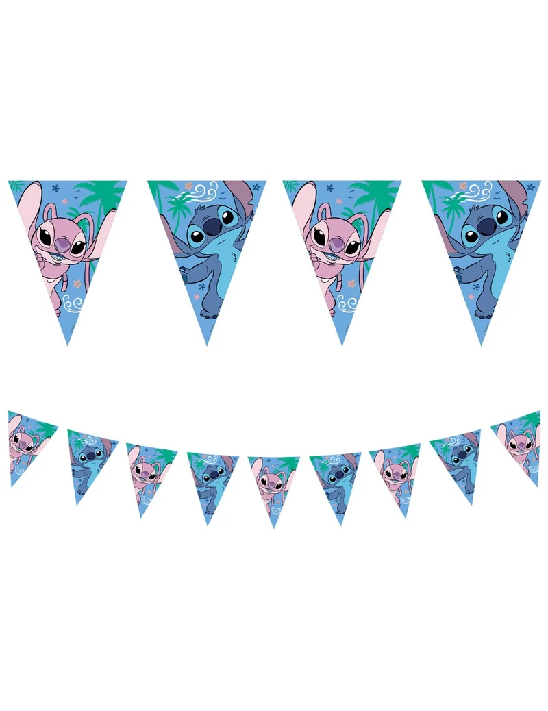 Wimpelgirlande aus Stitch™-Papier, 230 cm