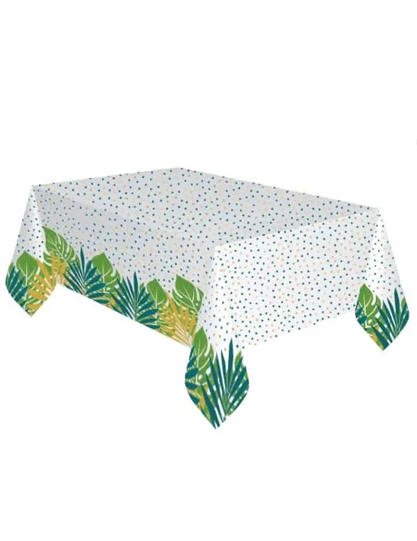 Schicke tropische Papiertischdecke 120 x 180 cm