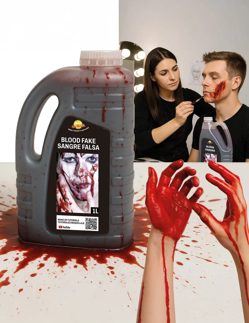 Kunstblut Kanister 1 Liter Halloween rot