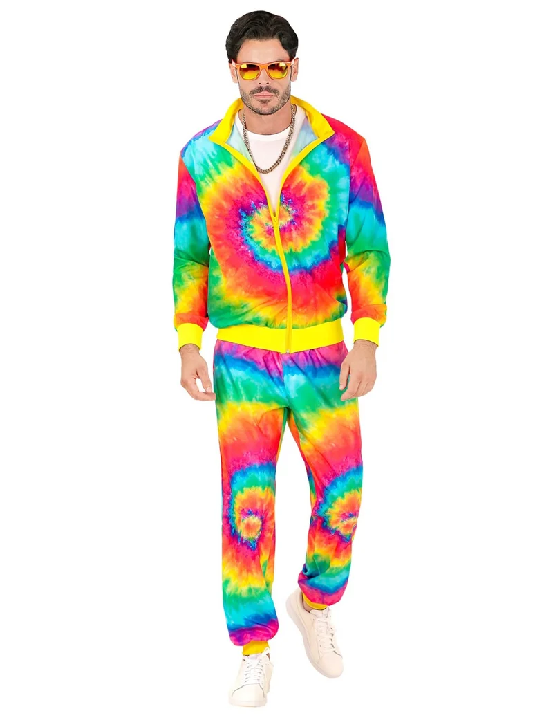 Neon Tie and Dye Trainingsanzug für Erwachsene