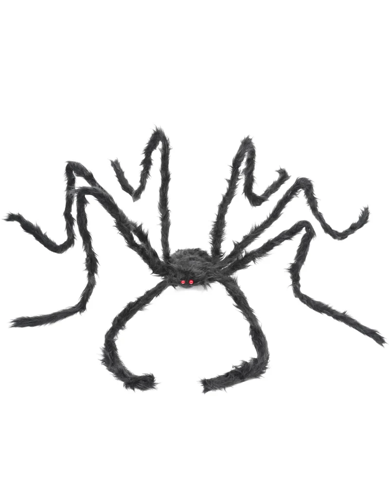 Riesige Deko-Spinne schwarz 2 m x 24 cm