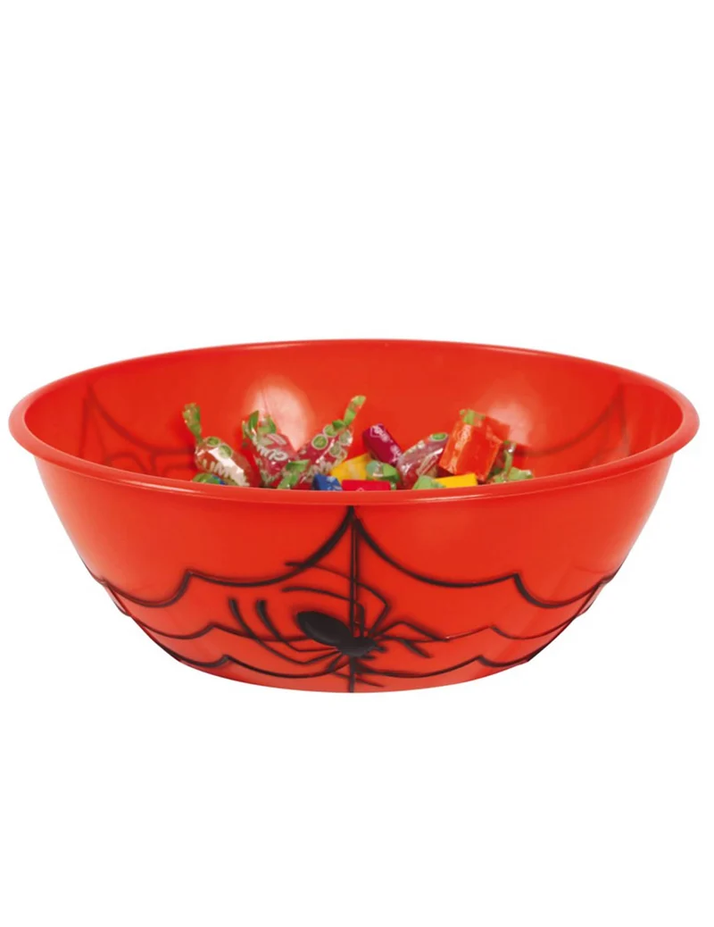Schüssel Tischdekoration Halloweendeko orange-schwarz