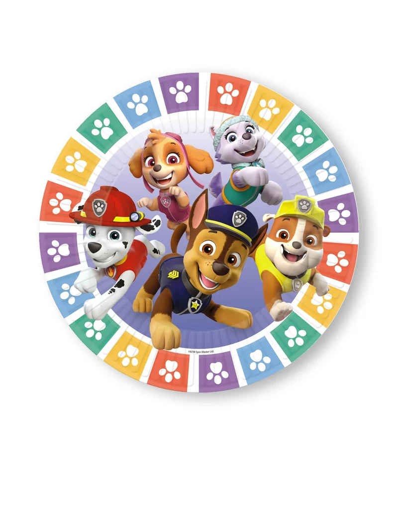 8 Paw Patrol™ Pappteller 23 cm