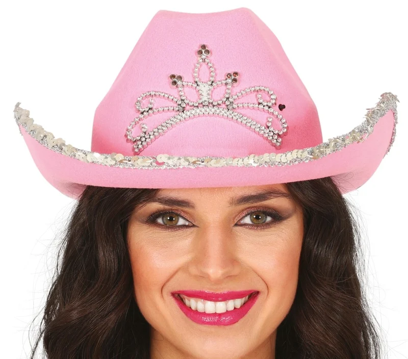 Cowboyhut Rosa Damen