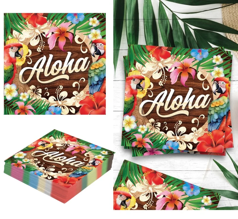 Hawaii Servietten Aloha 16cm 20Stück