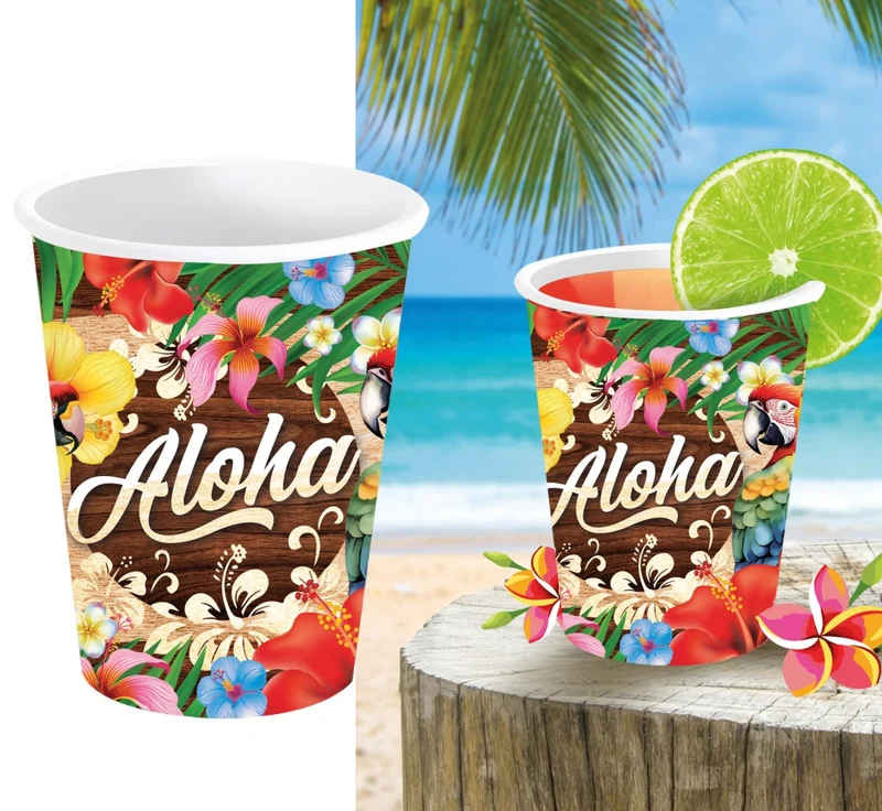 Hawaii Becher Aloha 240ml 6 Stk