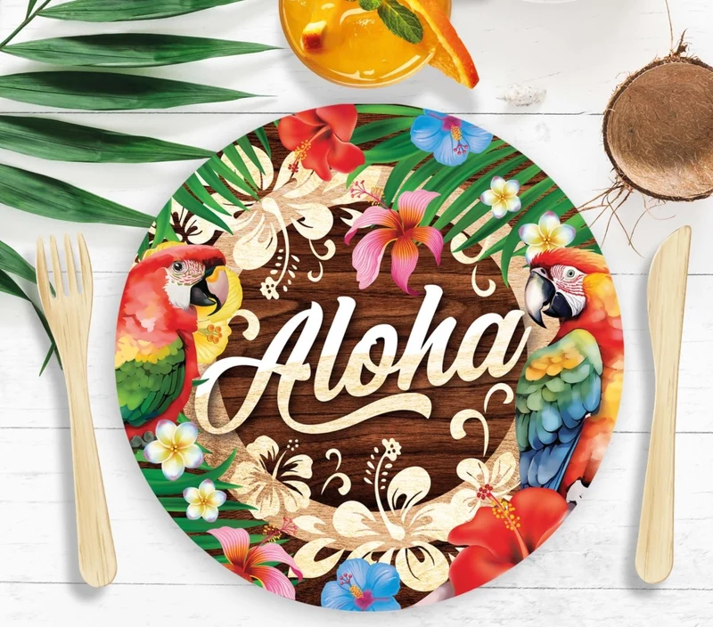 Hawaii Teller Aloha 23cm 6 Stk