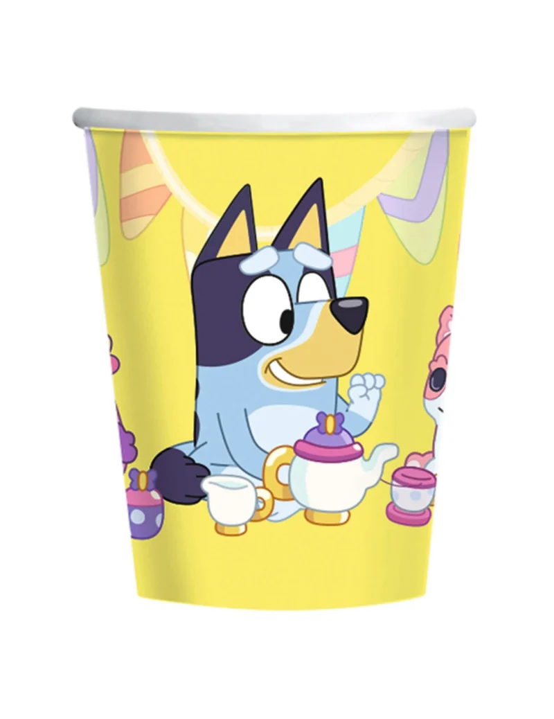 8 Bluey™ Pappbecher 266 ml