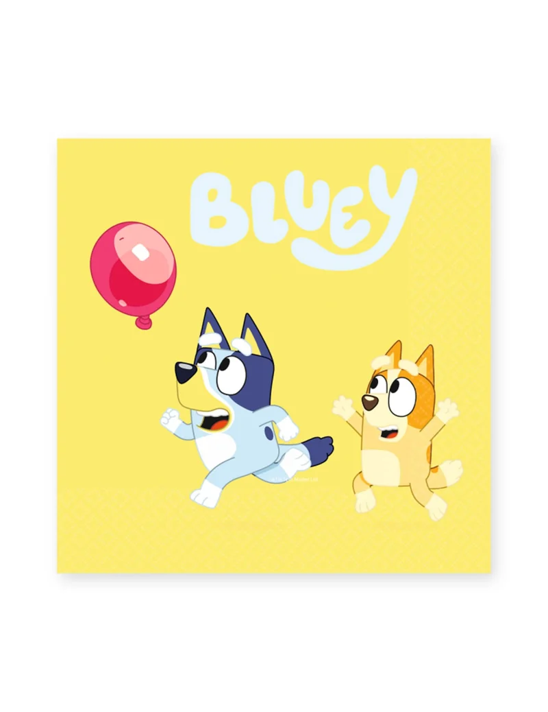 16 Bluey™-Servietten 33 x 33 cm