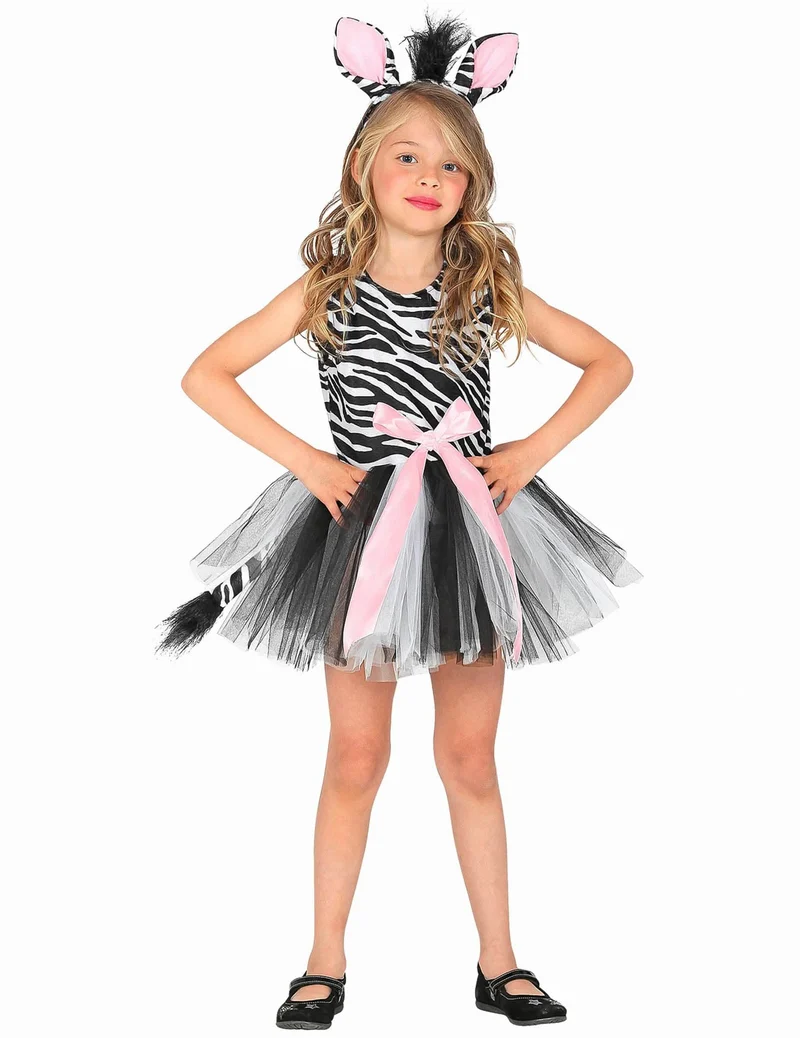 Zebra-Tutu-Kostüm für Mädchen