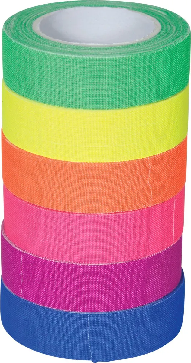 Farbiges Klebeband 5m 6 Stk