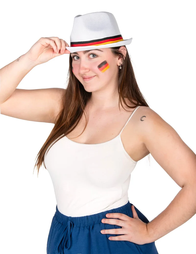 Deutschland Hut weiß