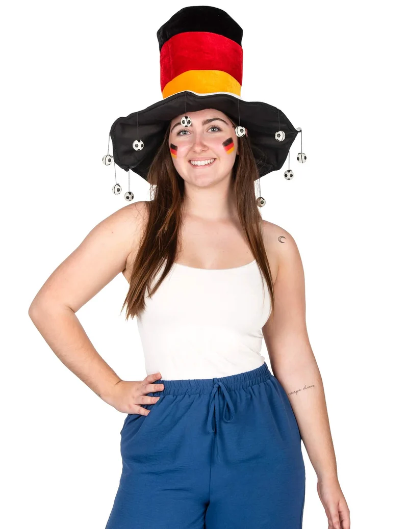 Deutschland Hut mit Glöckchen Fanhut