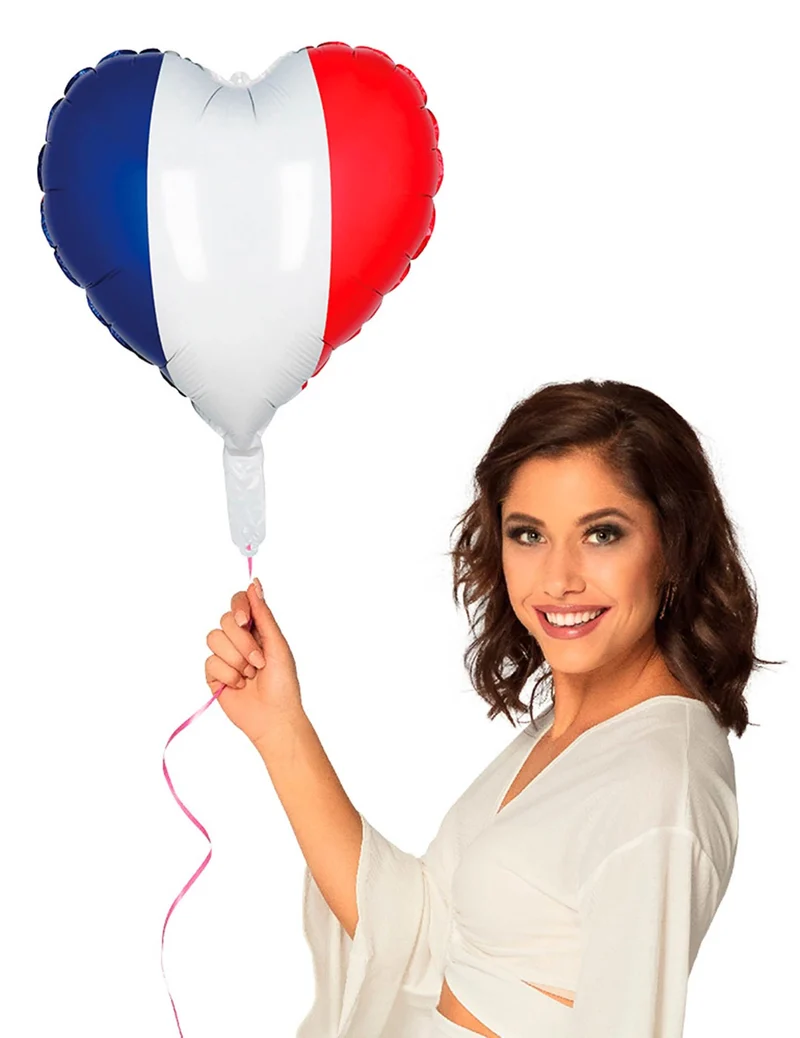 Folienballon Herz Frankreich