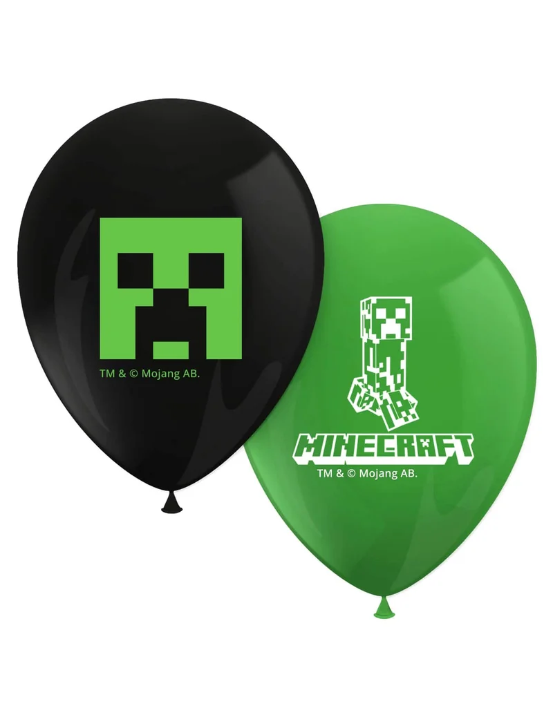8 Minecraft™ Latexballons
