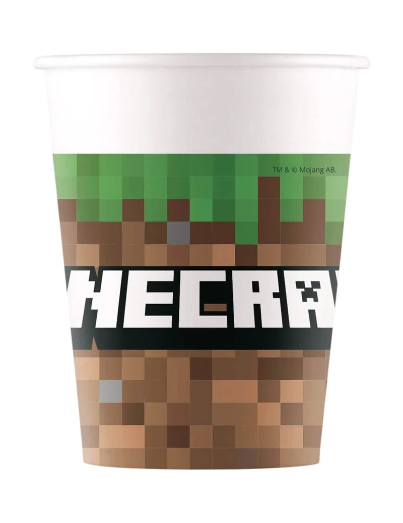 8 FSC 200 ml Minecraft™ Pappbecher