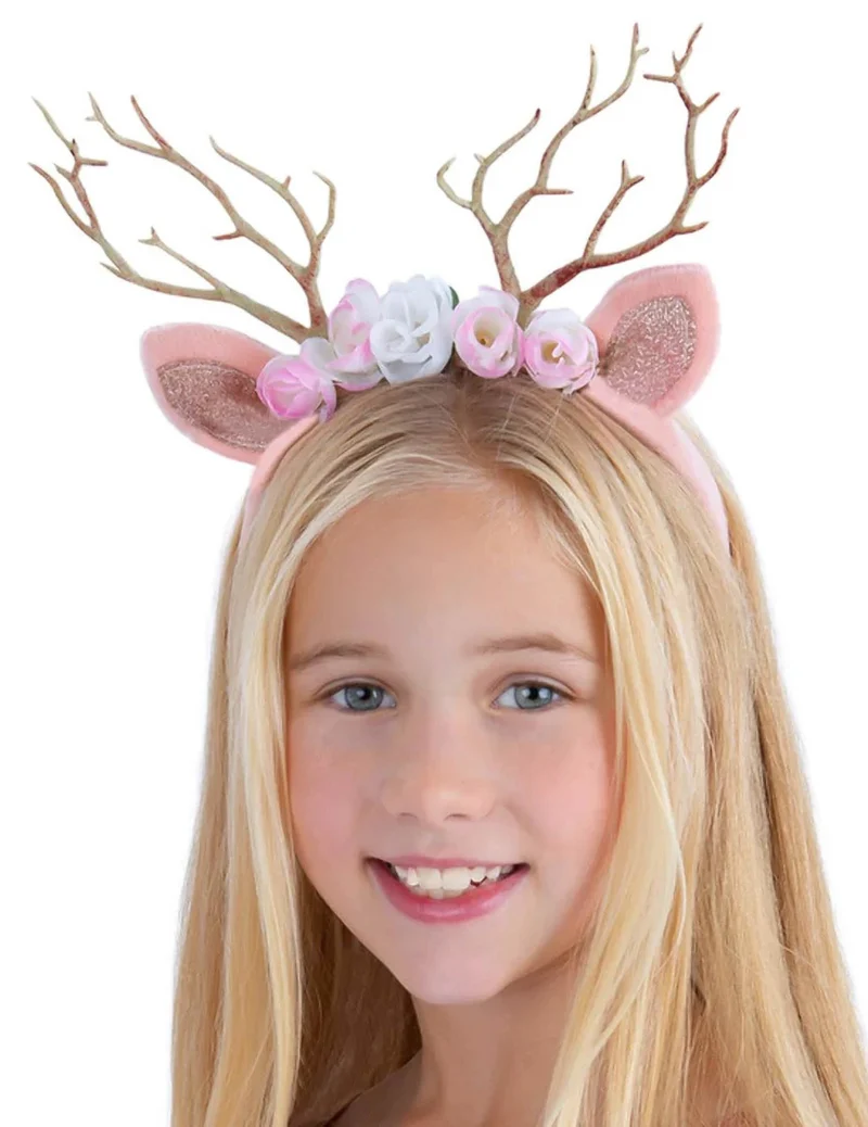 Rentier Haarreif Mädchen Rosa