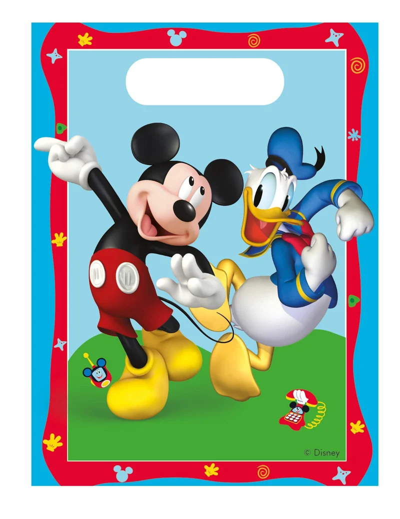 6 Mickey Mouse™ Plastiktüten