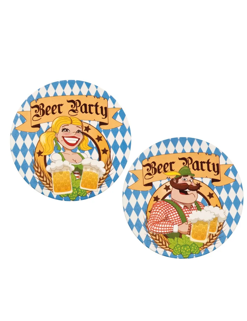 10 Bierdeckel witzige Untersetzer Tracht 10 cm