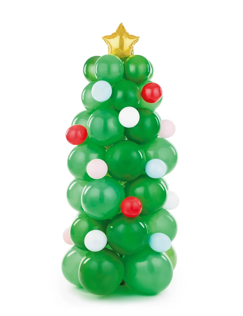 Weihnachtsbaumstrauß aus Luftballons 161 cm