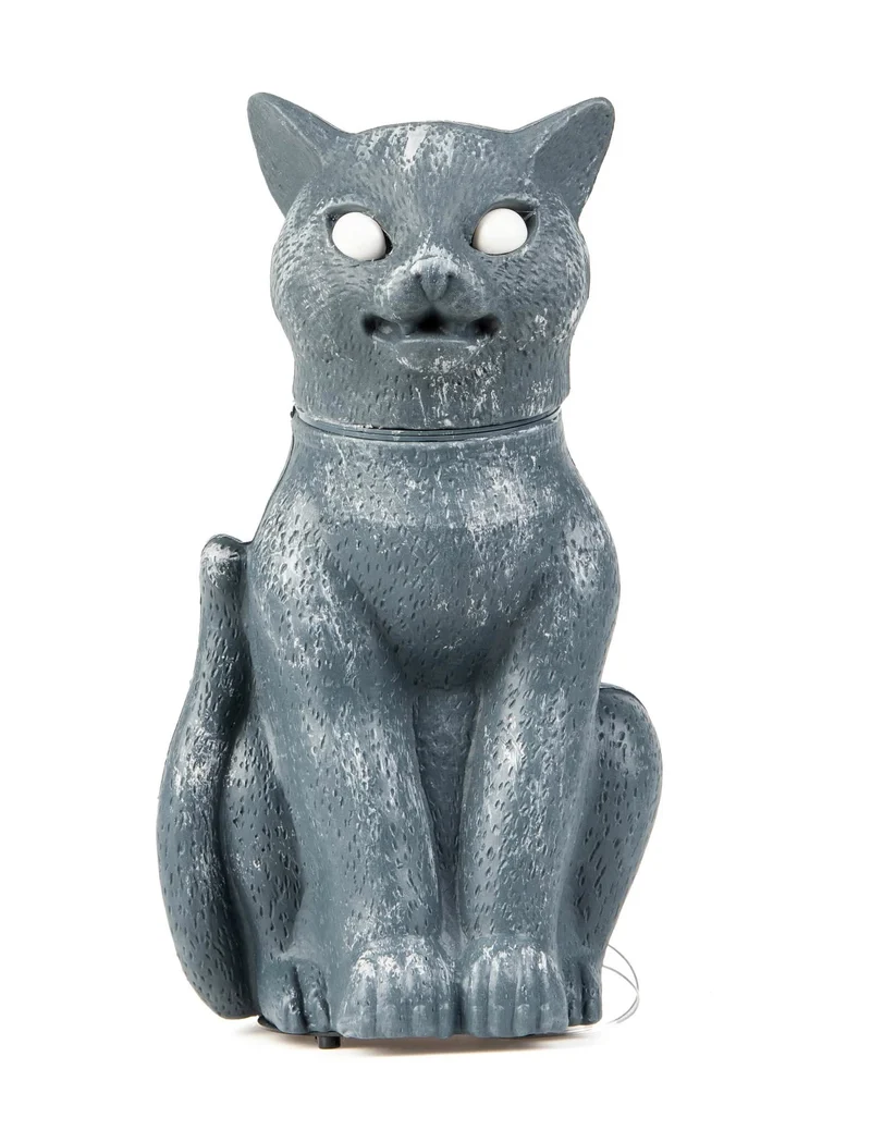 Lichtdekoration Raumdekoration schwarze Katze Halloween 30 cm